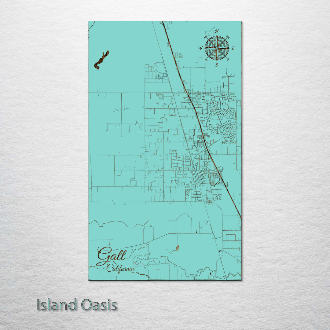 Galt, California Street Map