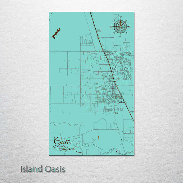 Galt, California Street Map