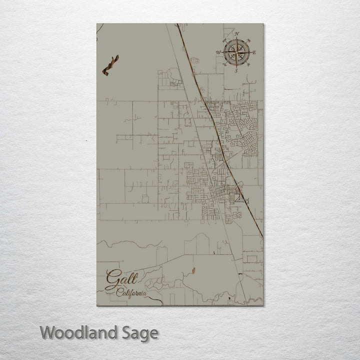Galt, California Street Map
