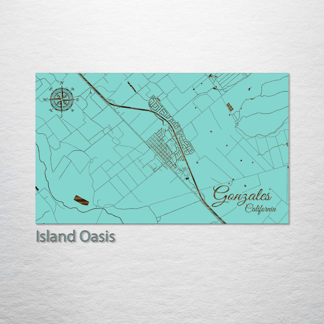 Gonzales, California Street Map