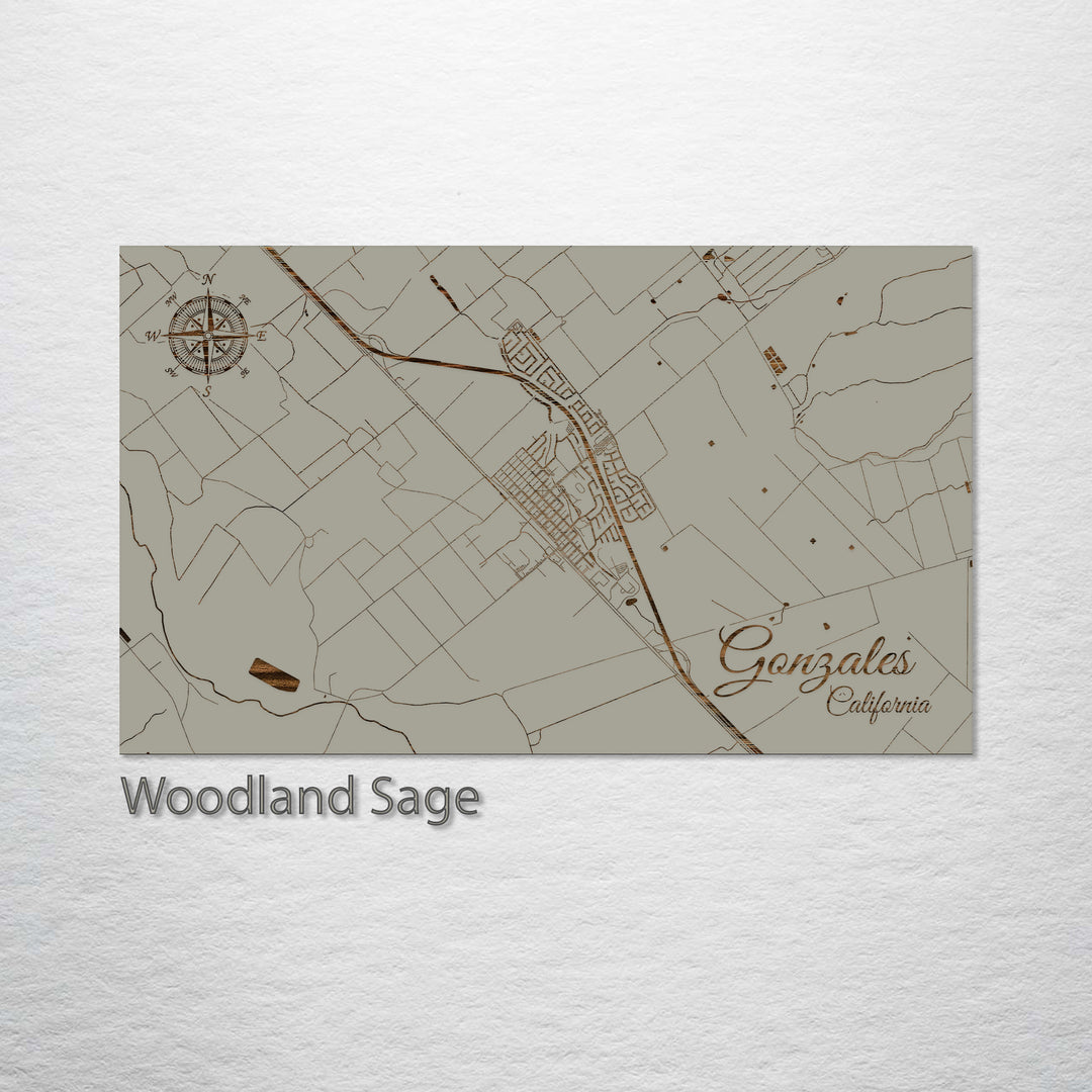 Gonzales, California Street Map