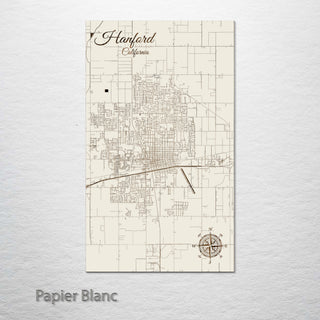 Hanford, California Street Map