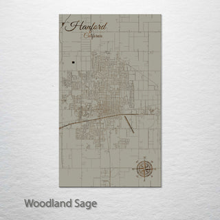 Hanford, California Street Map