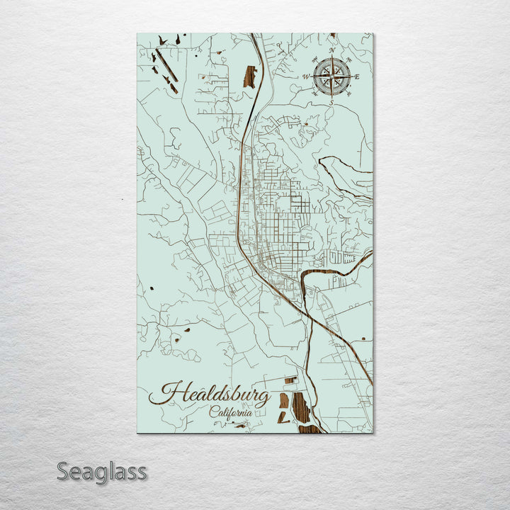Healdsburg, California Street Map