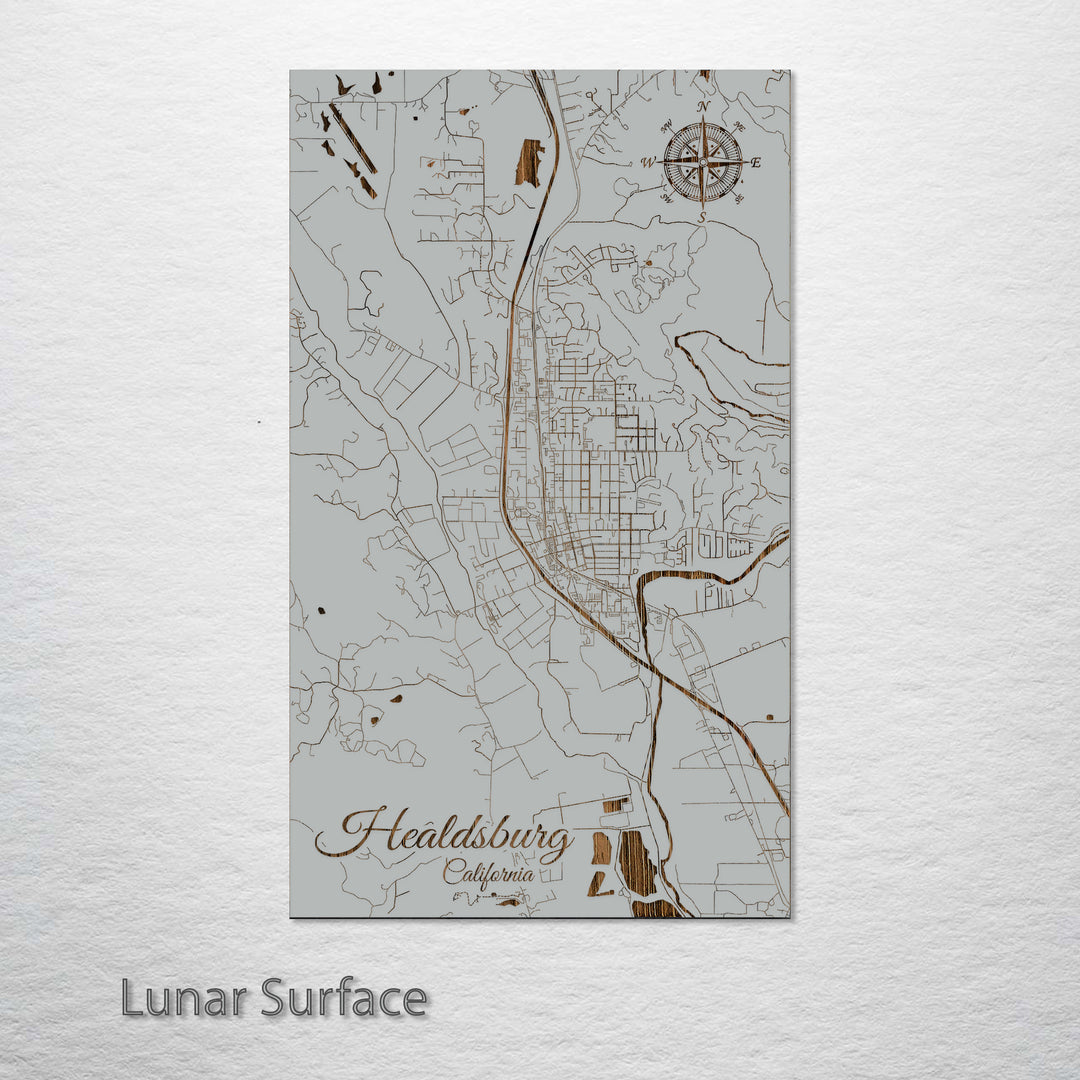 Healdsburg, California Street Map