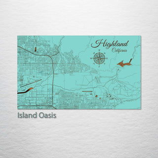 Highland, California Street Map