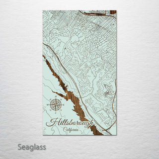 Hillsborough, California Street Map