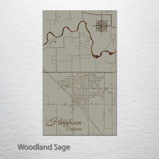 Hughson, California Street Map