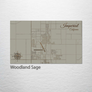 Imperial, California Street Map
