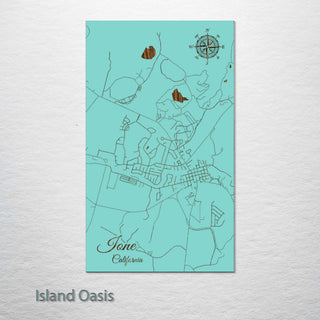 Ione, California Street Map
