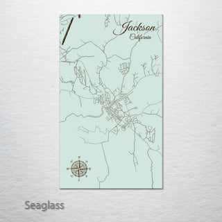 Jackson, California Street Map