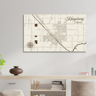 Kingsburg, California Street Map