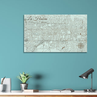 La Habra, California Street Map