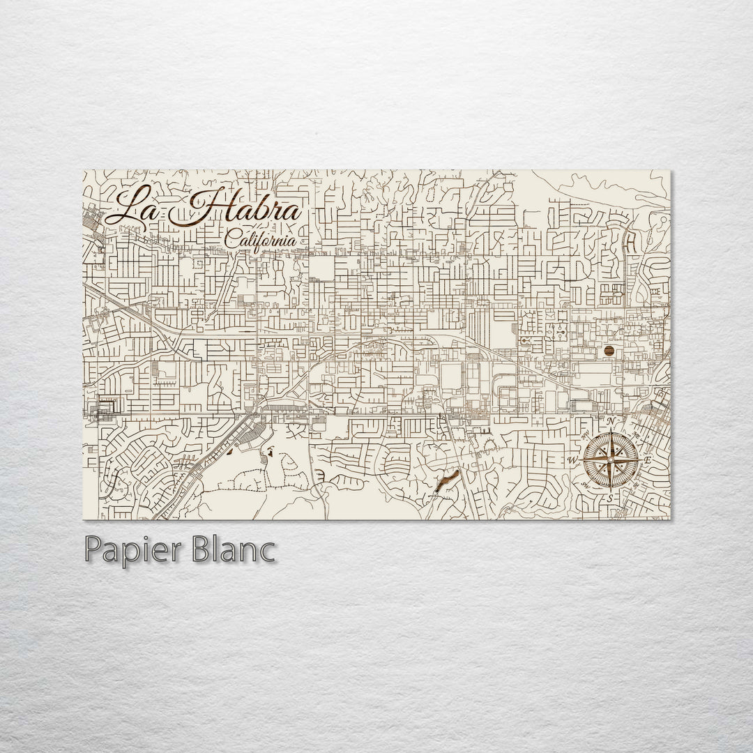 La Habra, California Street Map