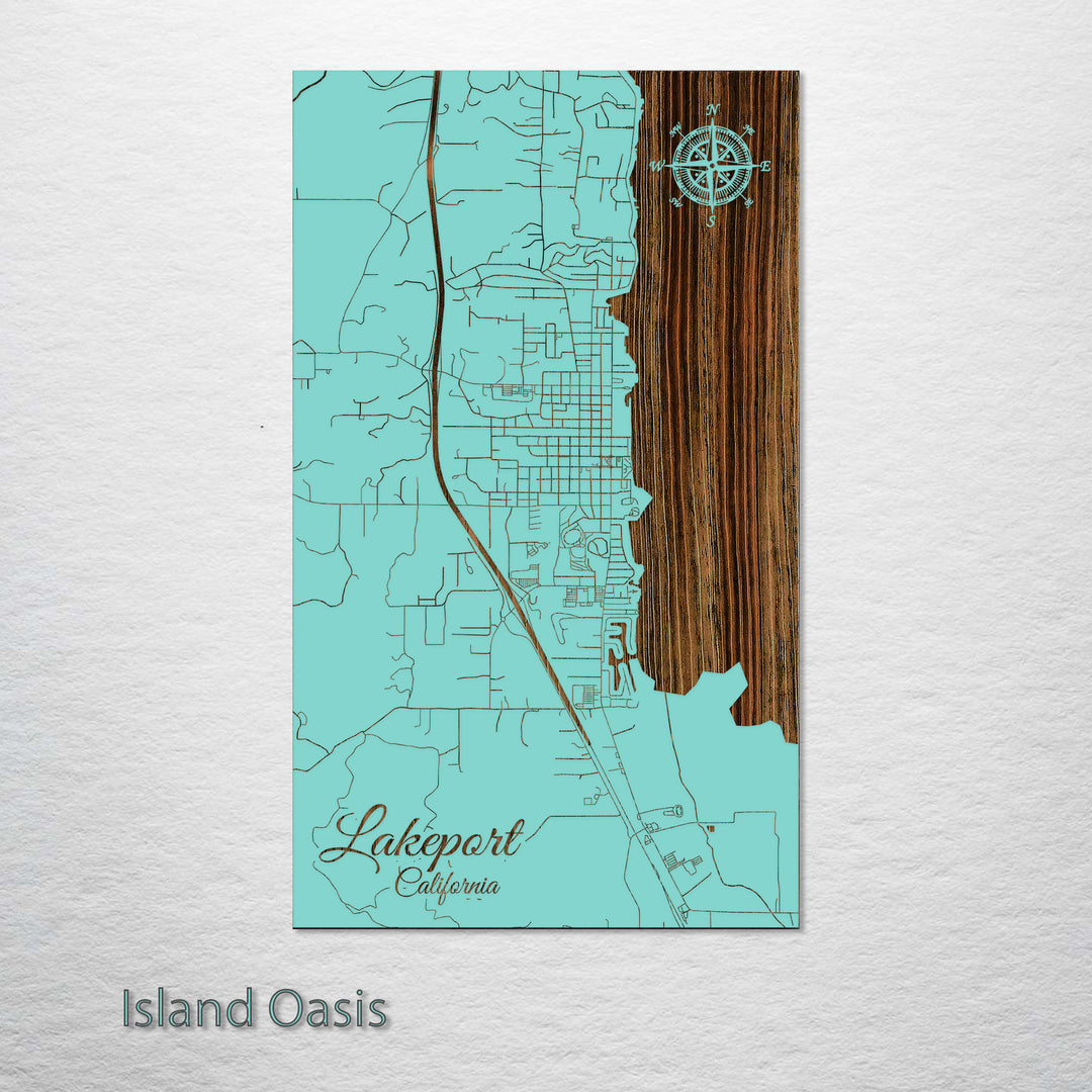 Lakeport, California Street Map
