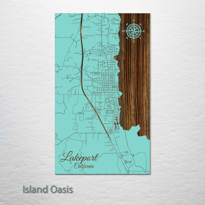 Lakeport, California Street Map
