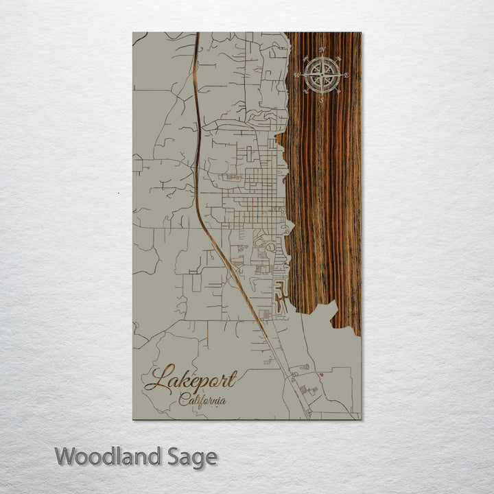 Lakeport, California Street Map