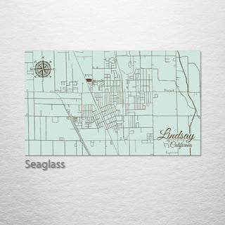 Lindsay, California Street Map