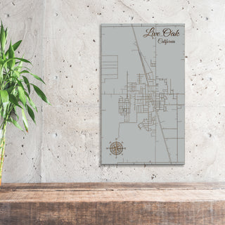 Live Oak, California Street Map