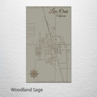 Live Oak, California Street Map