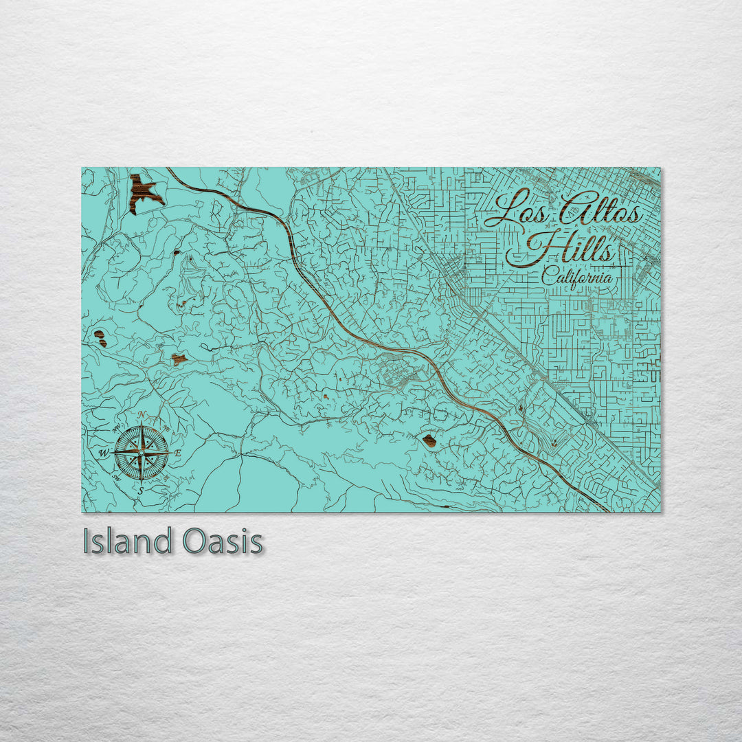 Los Altos Hills, California Street Map