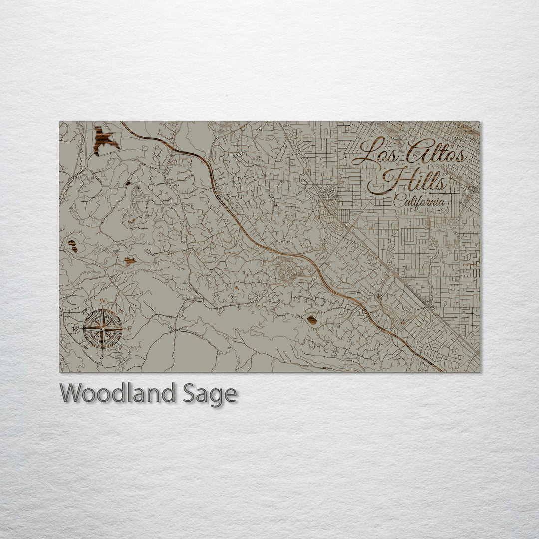 Los Altos Hills, California Street Map