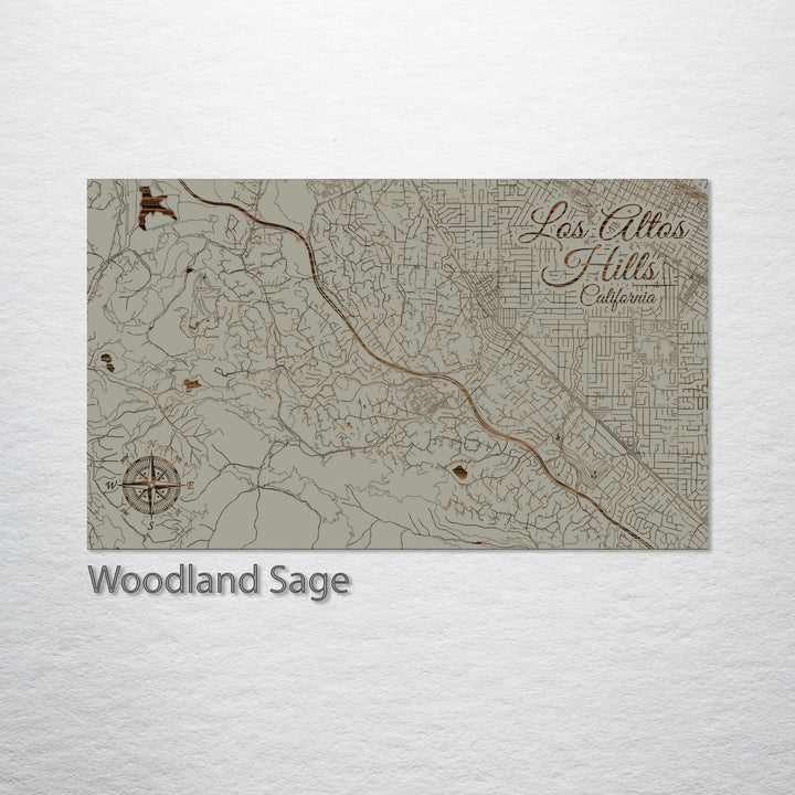 Los Altos Hills, California Street Map