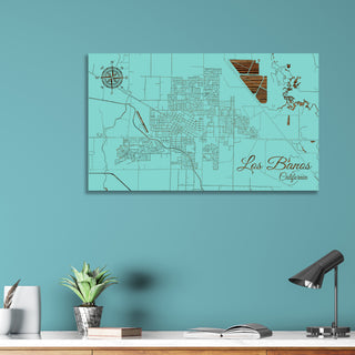 Los Banos, California Street Map