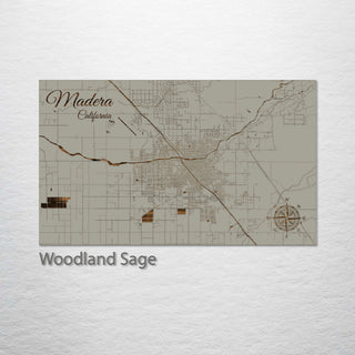Madera, California Street Map