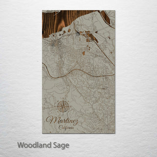 Martinez, California Street Map
