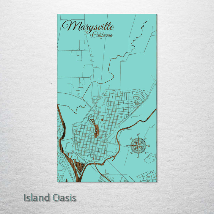 Marysville, California Street Map