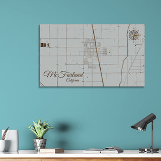 McFarland, California Street Map