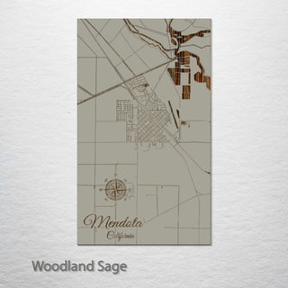 Mendota, California Street Map