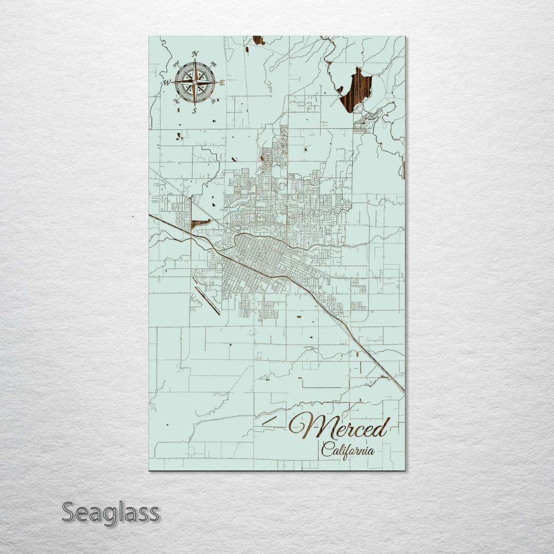 Merced, California Street Map