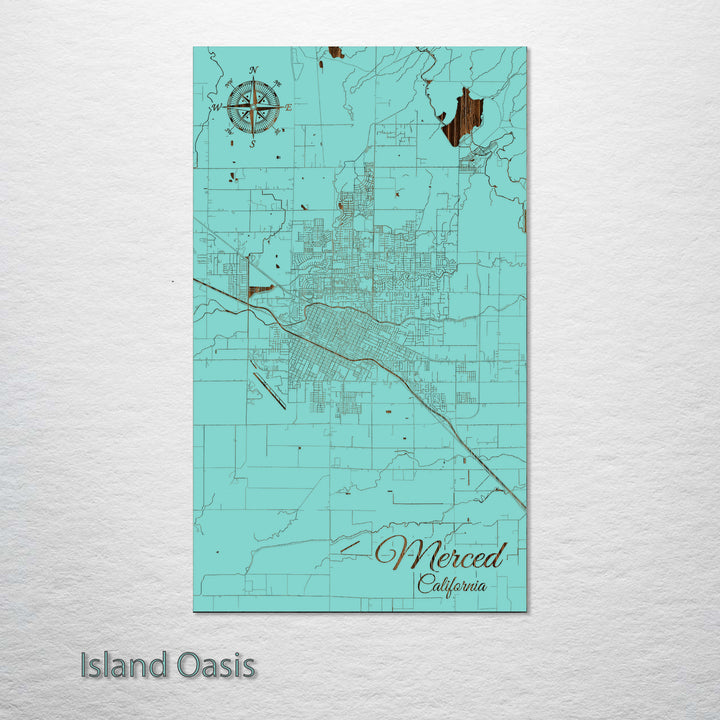 Merced, California Street Map