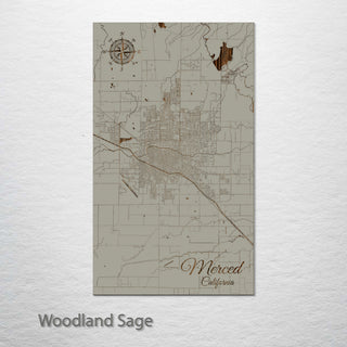 Merced, California Street Map