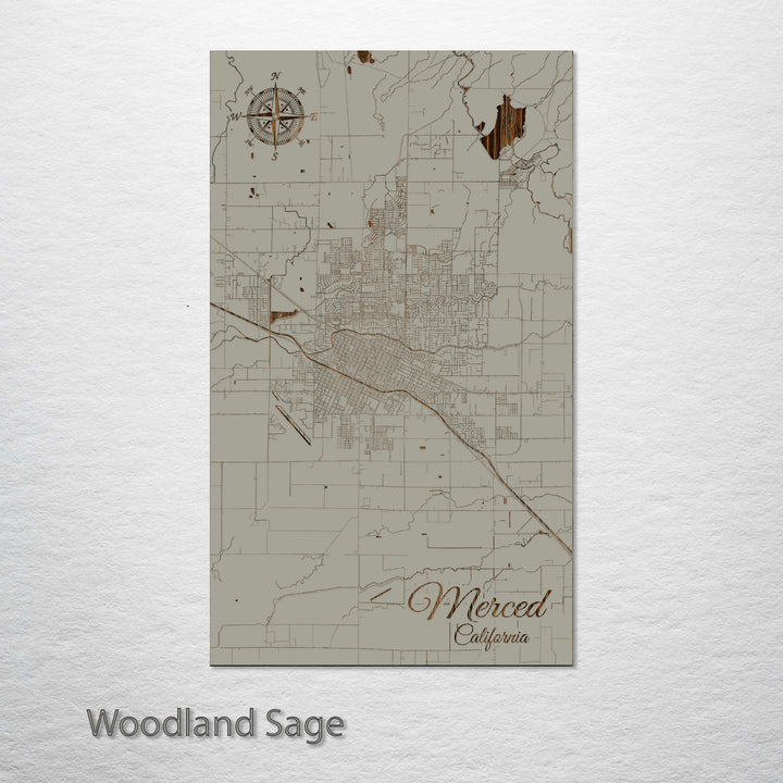 Merced, California Street Map