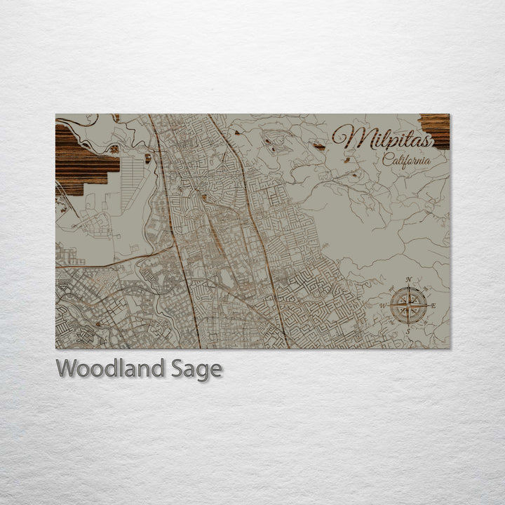 Milpitas, California Street Map