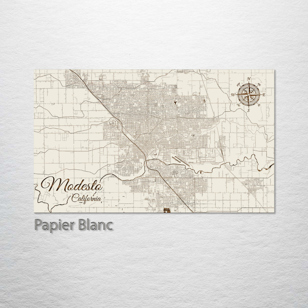 Modesto, California Street Map