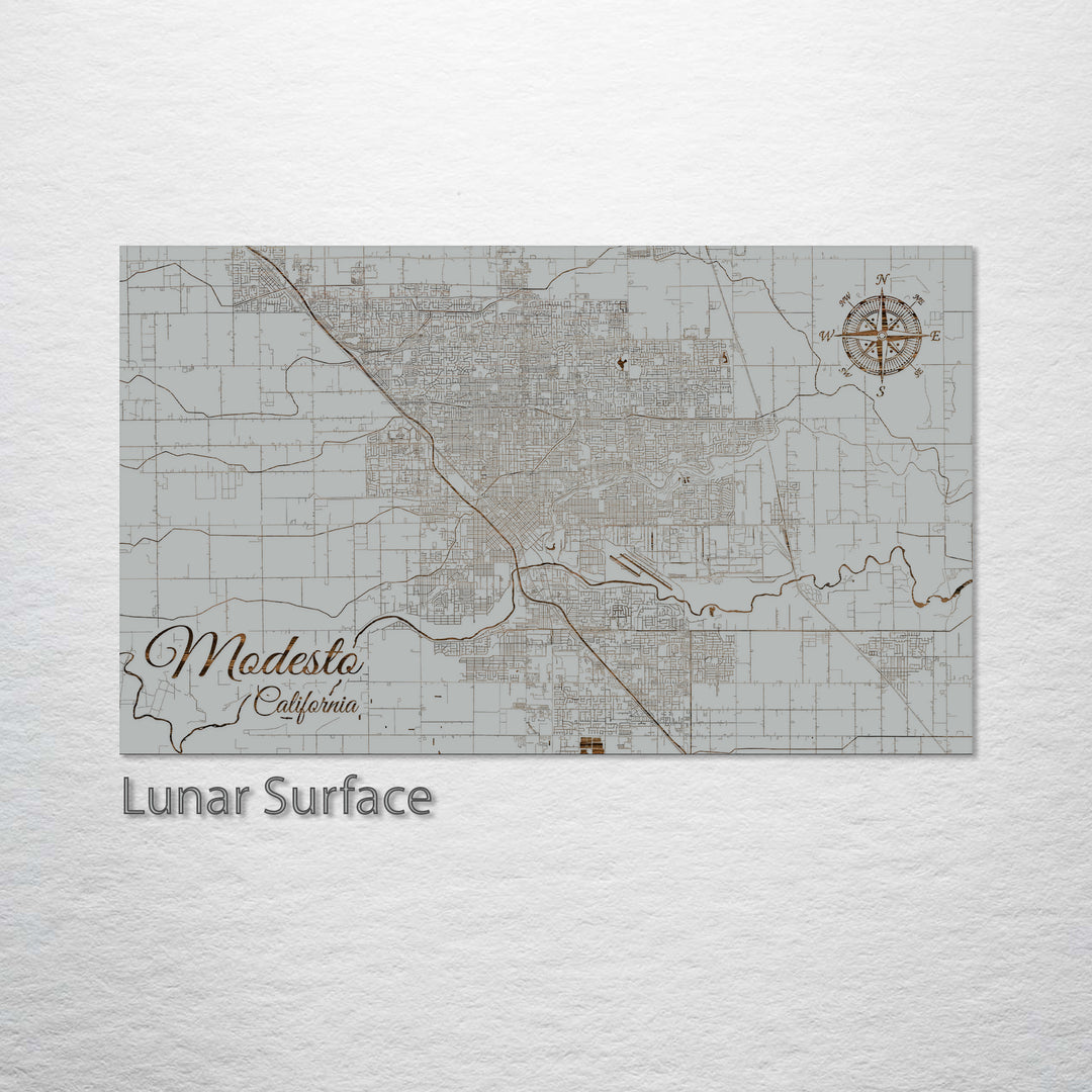 Modesto, California Street Map
