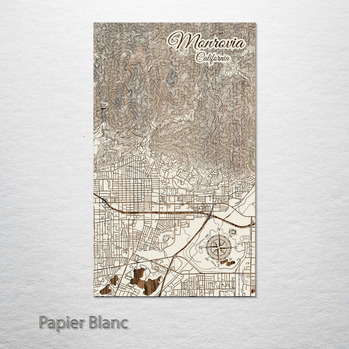 Monrovia, California Street Map