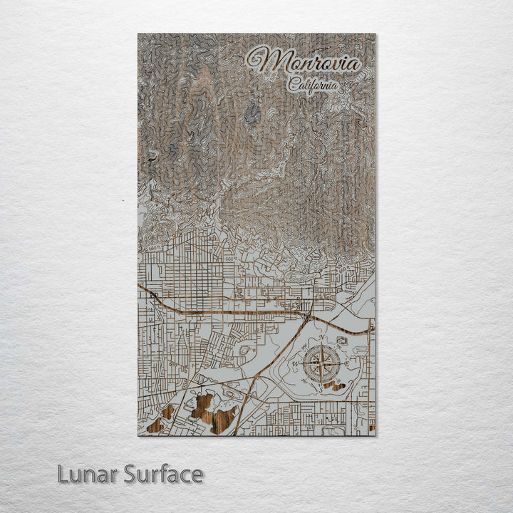 Monrovia, California Street Map