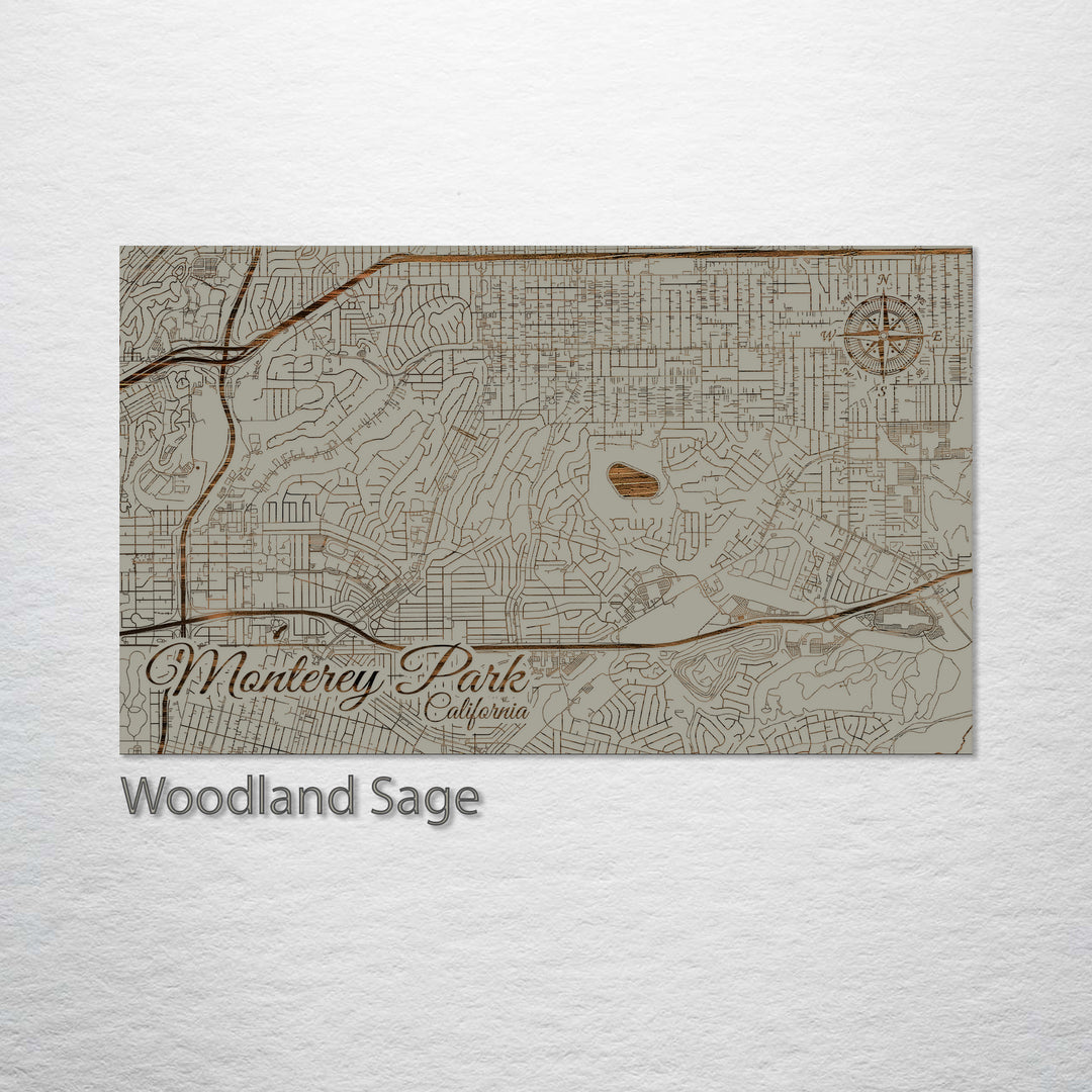 Monterey Park, California Street Map