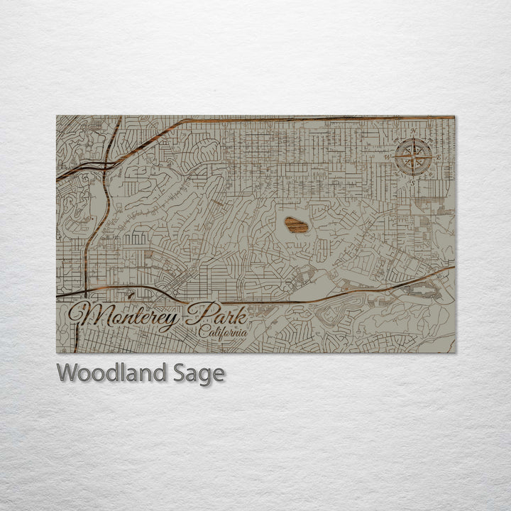 Monterey Park, California Street Map