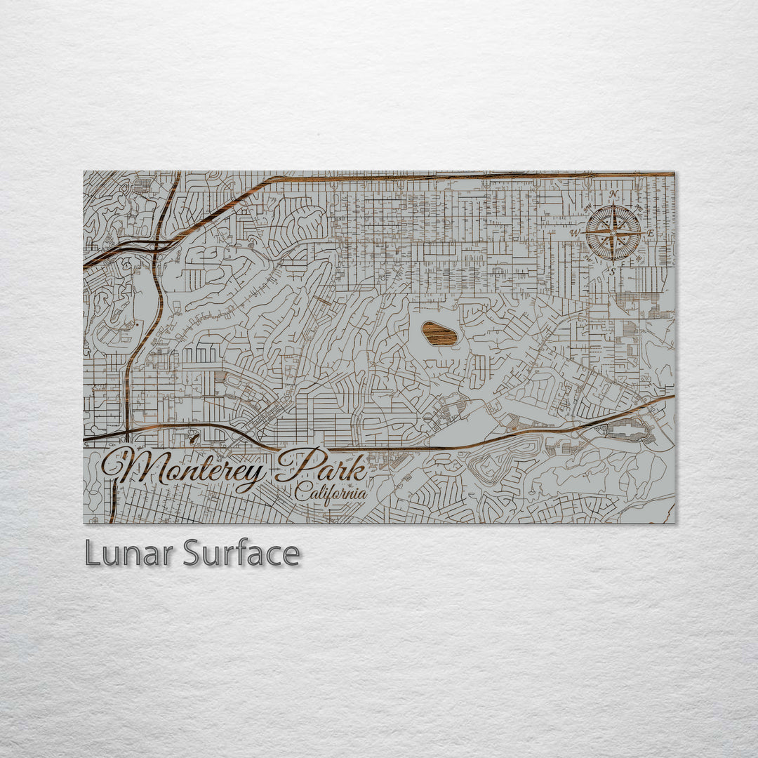 Monterey Park, California Street Map