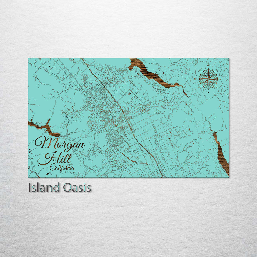 Morgan Hill, California Street Map