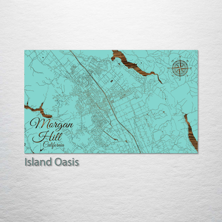 Morgan Hill, California Street Map