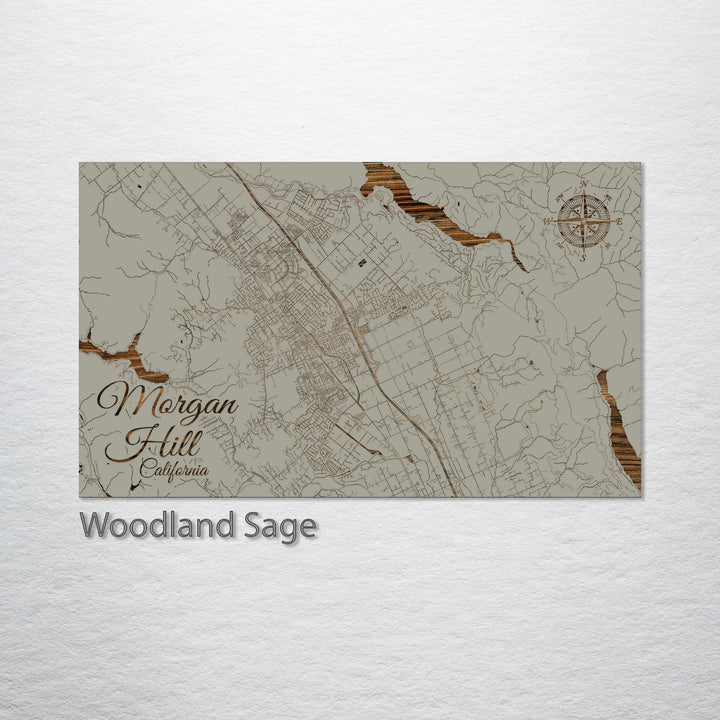 Morgan Hill, California Street Map