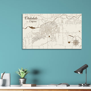 Oakdale, California Street Map