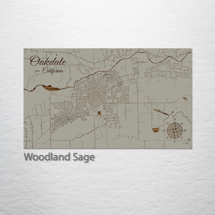 Oakdale, California Street Map